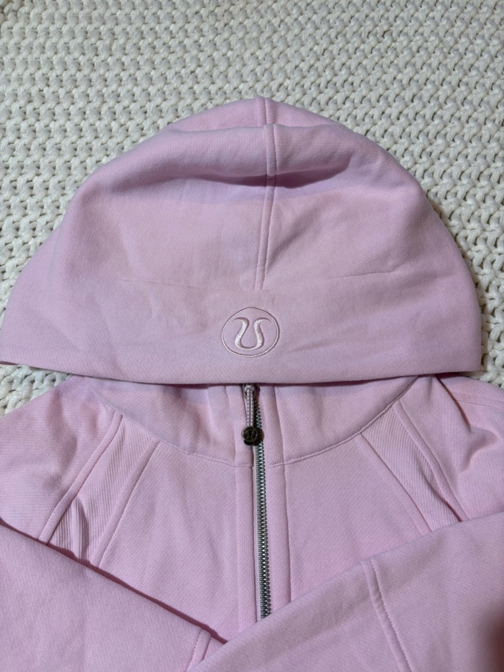 Lululemon meadowsweet pink scuba oversized half zip hoodie size xs/s - Picture 4 of 9